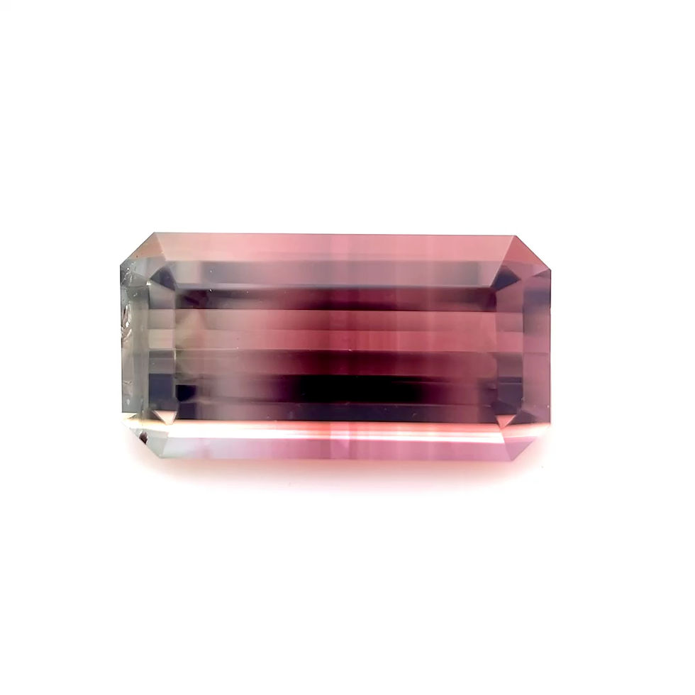 Thumbnail: Bi-Color Tourmaline 3.01 cts. 11.8 x 6.1mm, emerald