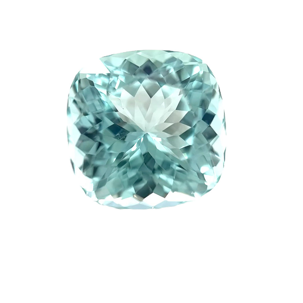 Mint Green Tourmaline 5.84 cts. 10.9 x 10.8mm, cushion