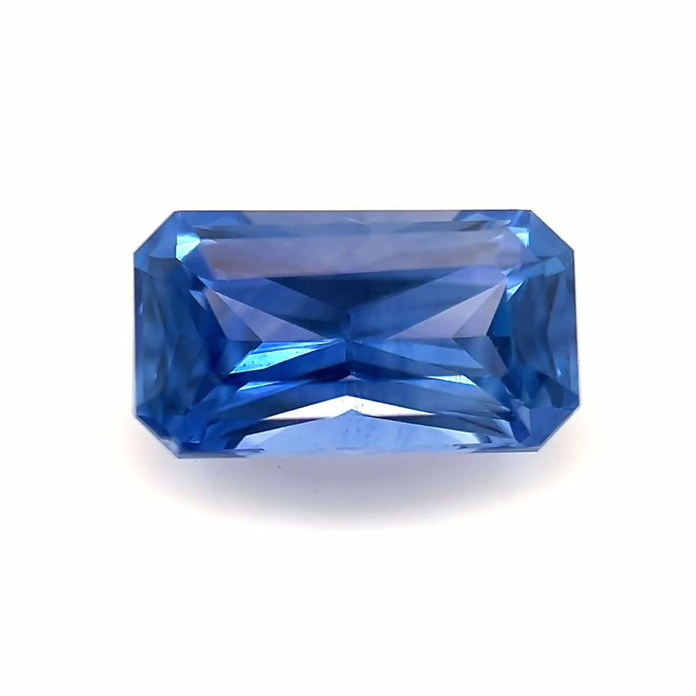 Thumbnail: Blue Sapphire 1.46 cts. 8.1 x 4.5mm, emerald, radiant