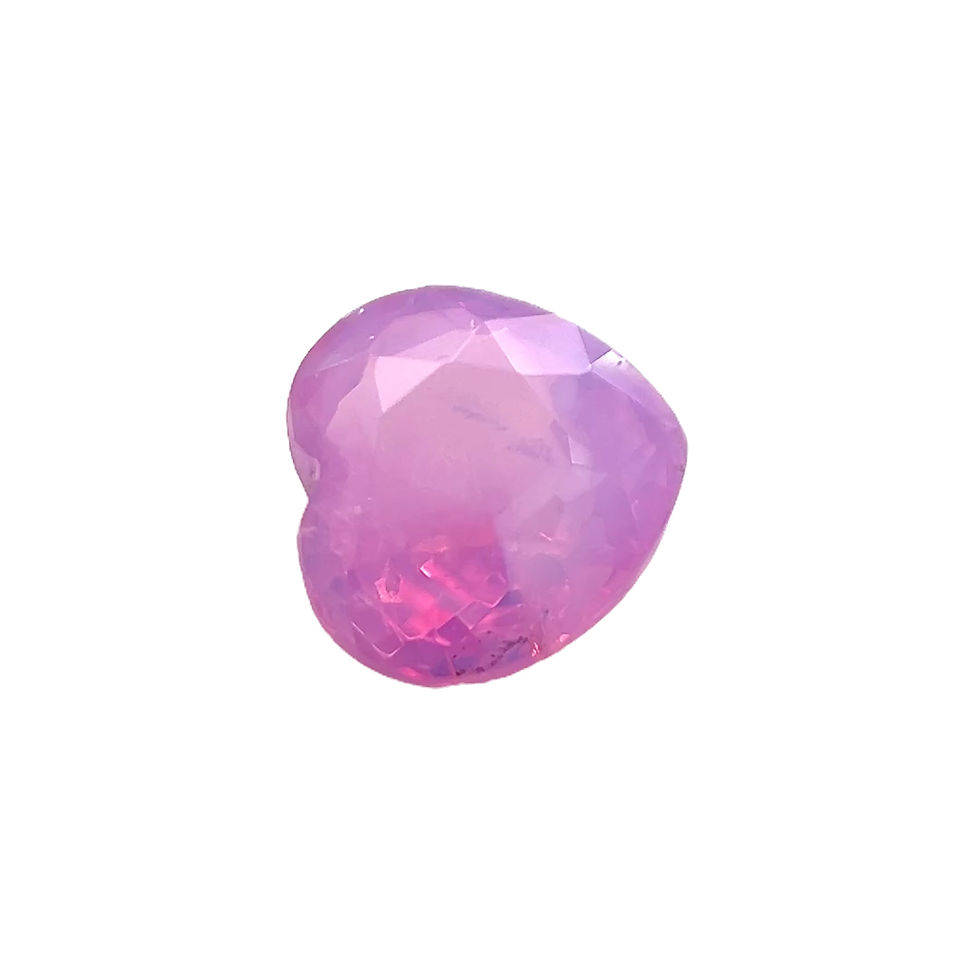 Pink Opalescent Sapphire 1.02 cts. 6.0 x 5.8mm, heart
