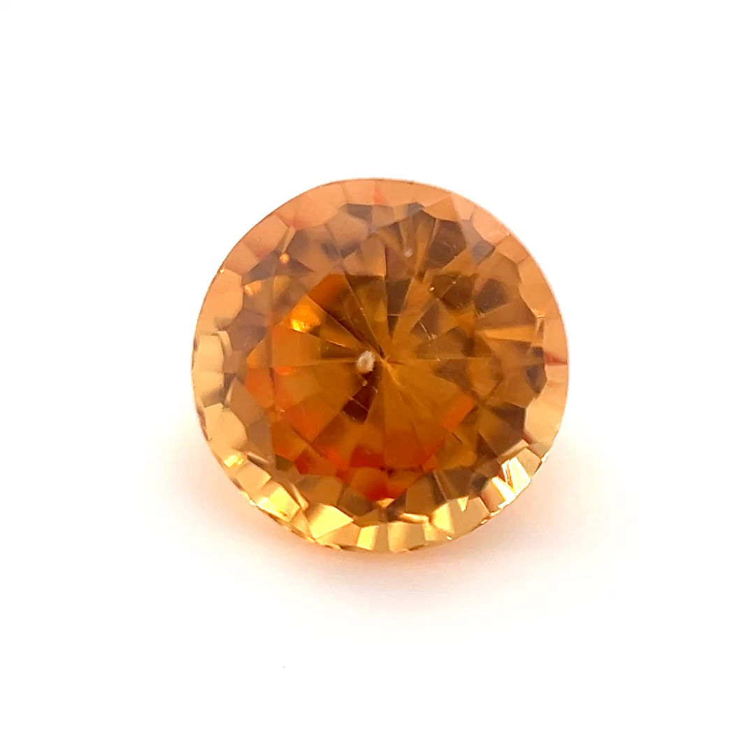 Orange Sapphire 1.32 cts. 6.1 x 6.1mm, round