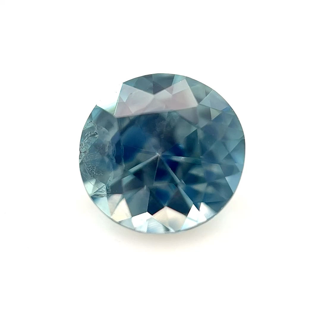 Montana Teal Sapphire 1.57 cts. 6.8 x 6.8mm, round