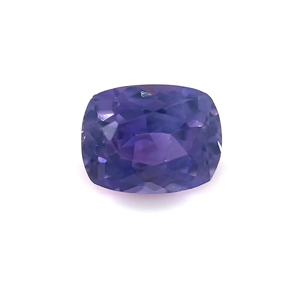 Thumbnail: Purple Sapphire 1.26 cts. 7.1 x 5.6mm, cushion
