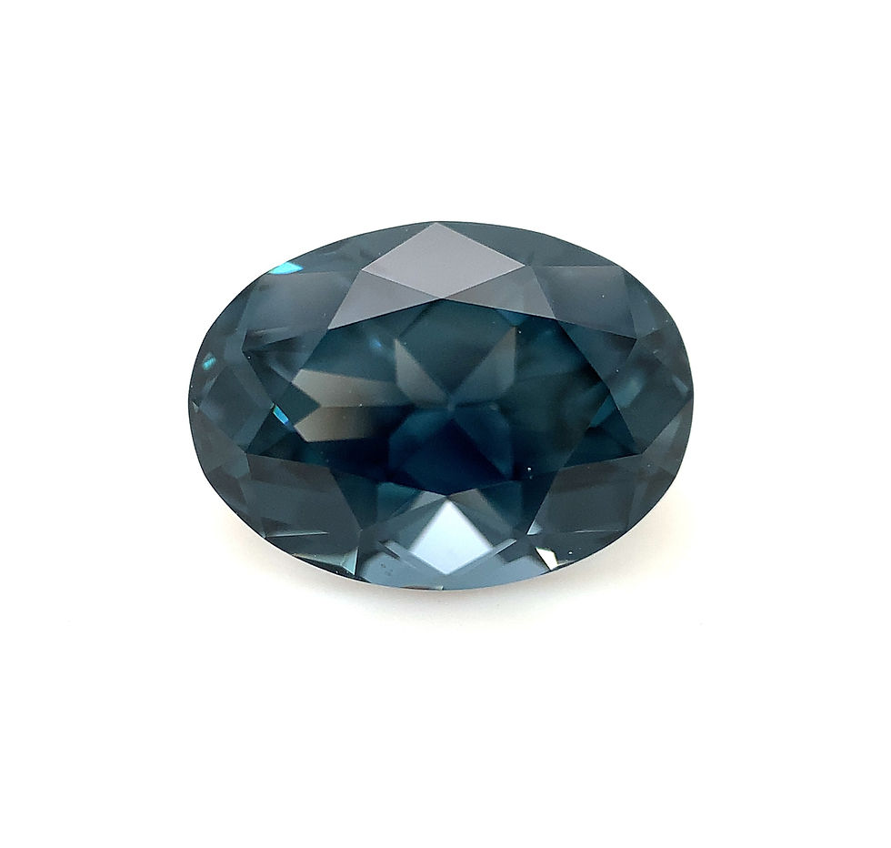 Gray/Platinum Spinel 3.41 cts. 10.2 x 7.5mm, oval