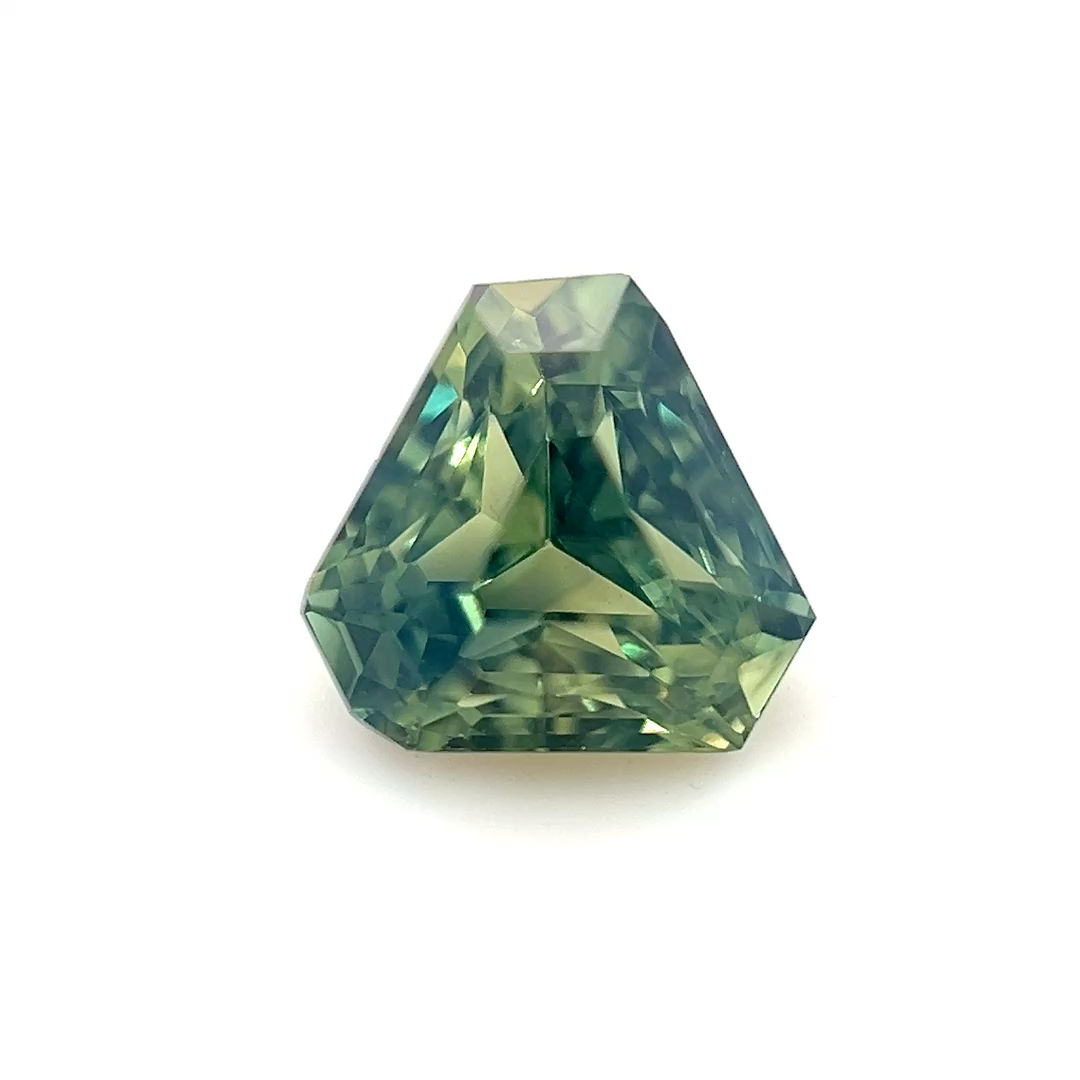 Green/Teal Sapphire 1.54 cts. 6.7 x 6.3mm, trillion