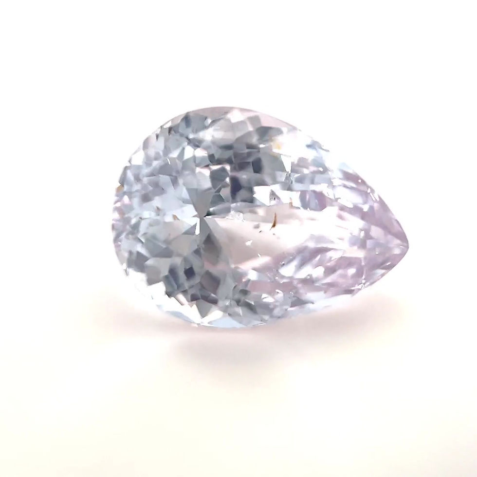 Thumbnail: Icy Pink Sapphire 4.88 cts. 11.8 x 8.8mm, pear