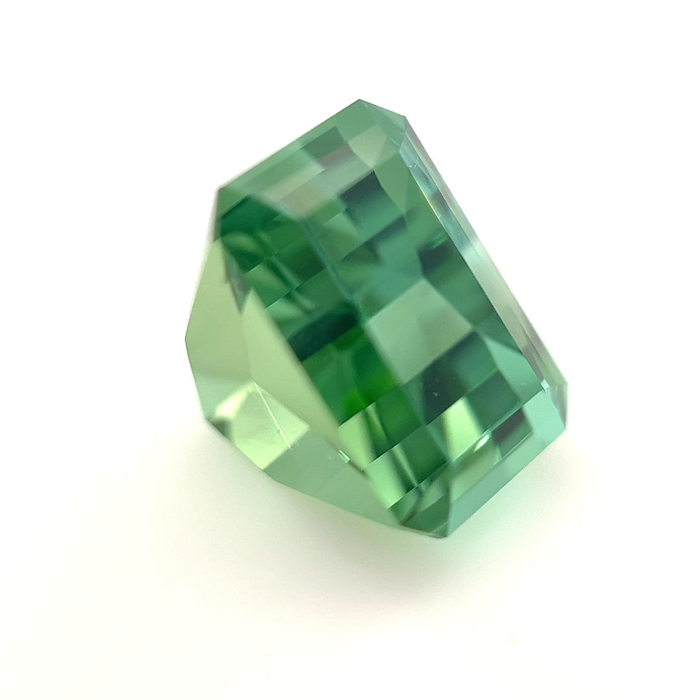 Thumbnail: Green/Blue Tourmaline 3.89 cts. 9.5 x 6.4mm, fancy