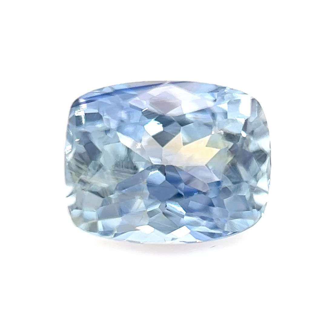 Icy Blue Sapphire 1.64 cts. 7.0 x 5.5mm, cushion