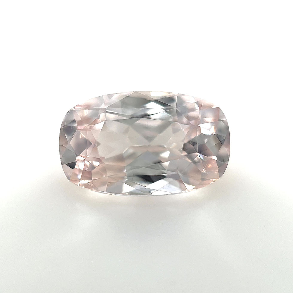 Thumbnail: Peach Sapphire 2.25 cts. 9.5 x 5.9mm, cushion
