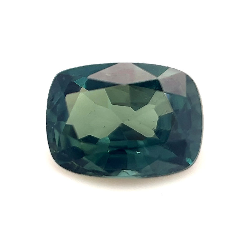 Thumbnail: Teal Sapphire 1.14 cts. 6.7 x 5.0mm, cushion