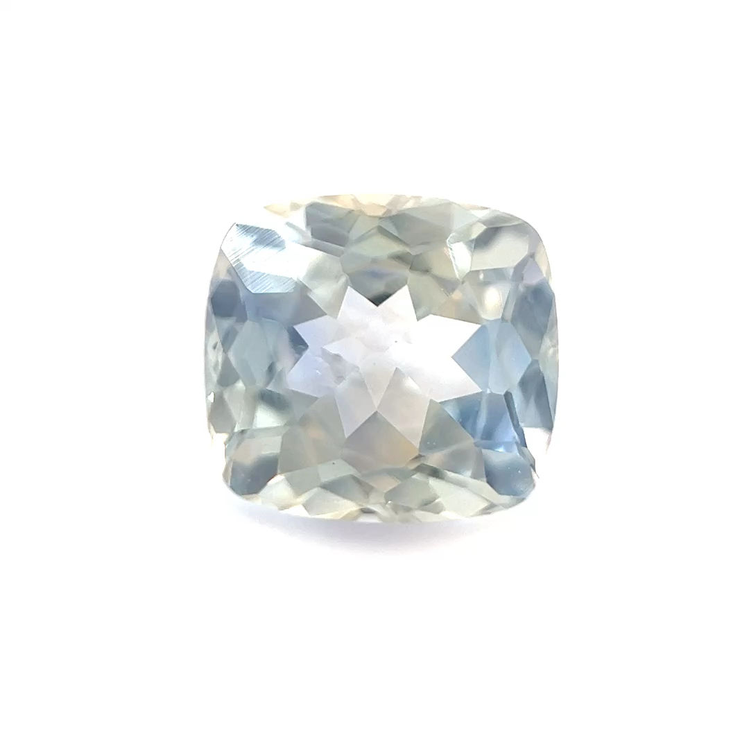 Yellow/Blue Bi-Color Sapphire 1.94 cts. 7.3 x 6.7mm, cushion