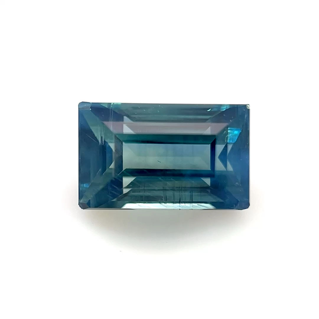 Teal Sapphire 2.03 cts. 8.0 x 5.0mm, baguette