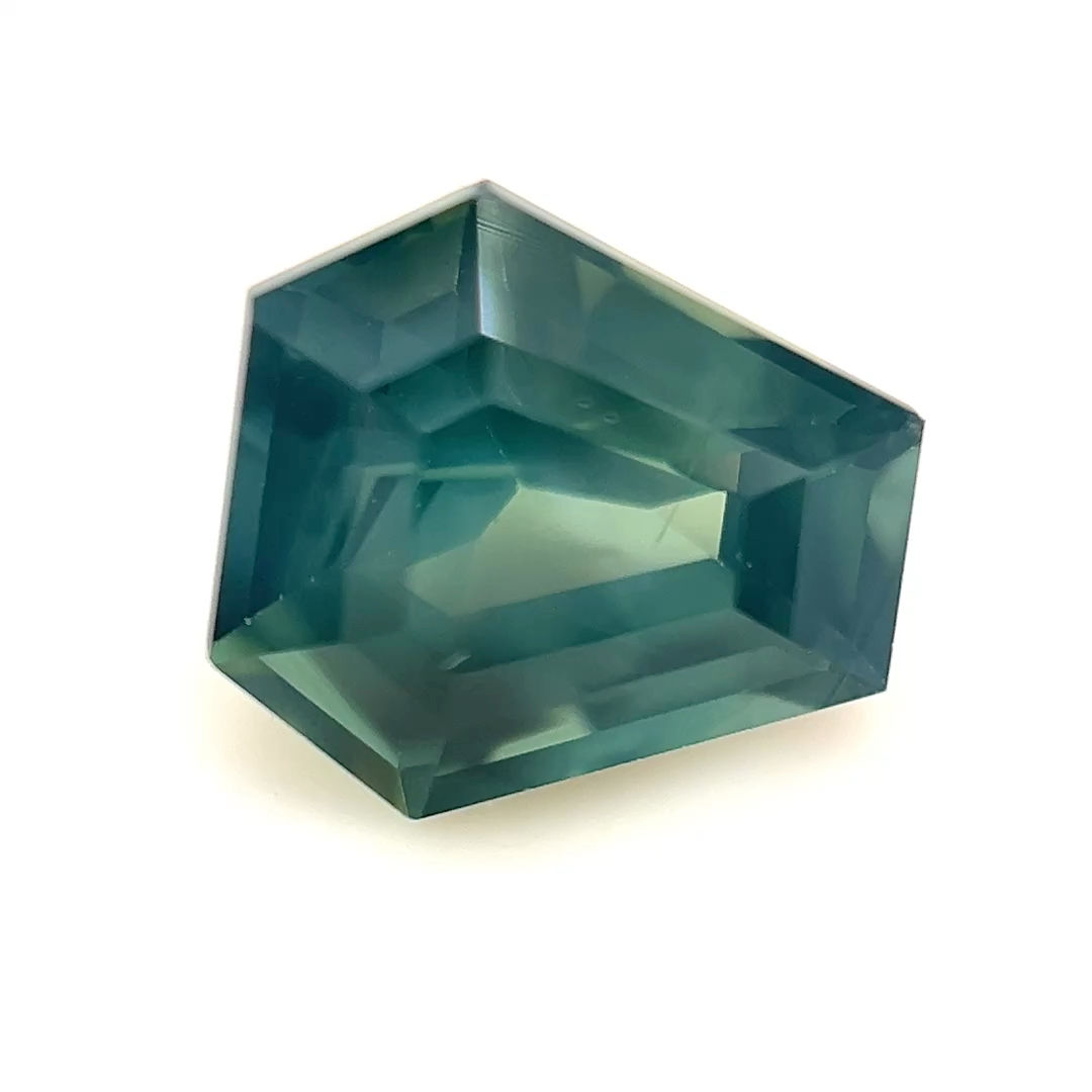 Teal Opalescent Sapphire 2.02 cts. 7.7 x 7.1mm, fancy