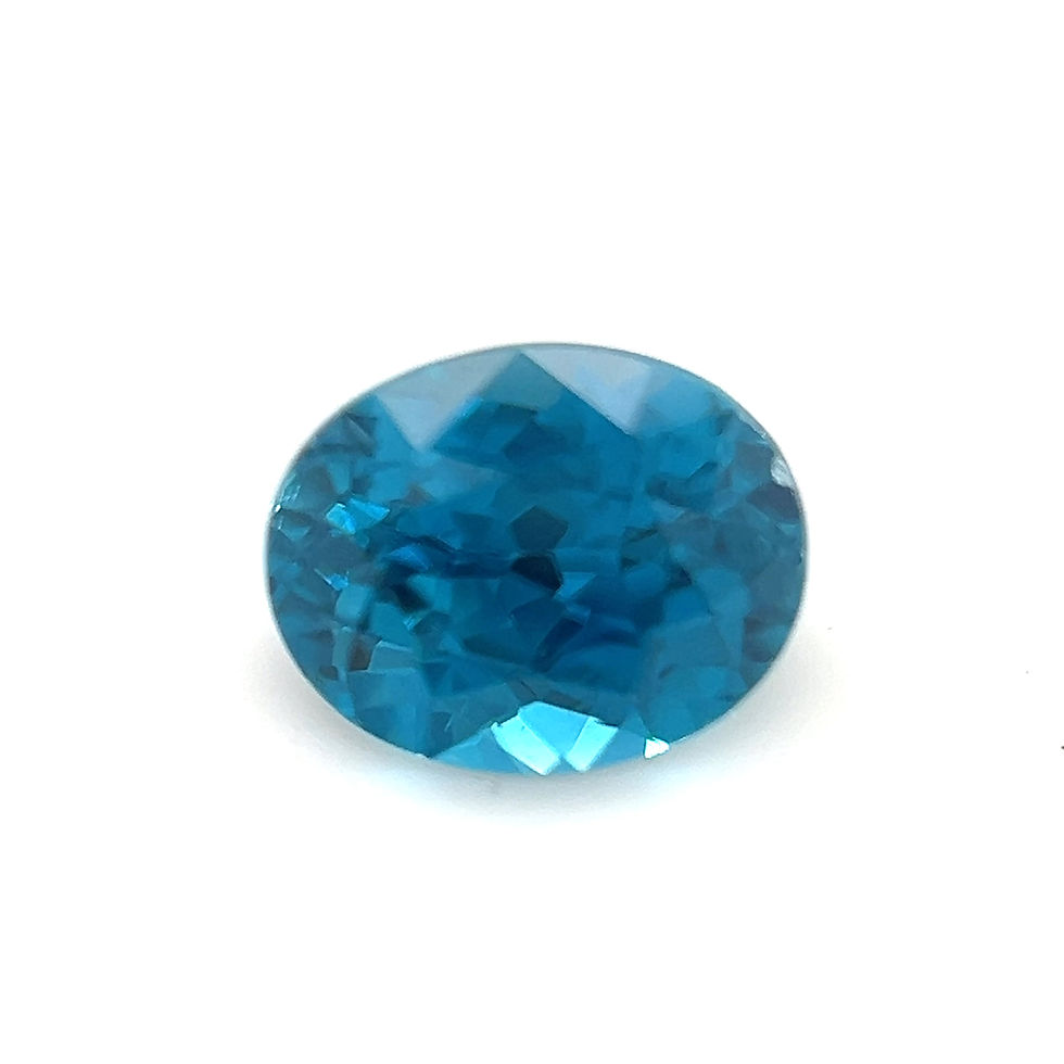 Thumbnail: Blue Zircon 1.43 cts. 7.0 x 5.5mm, oval