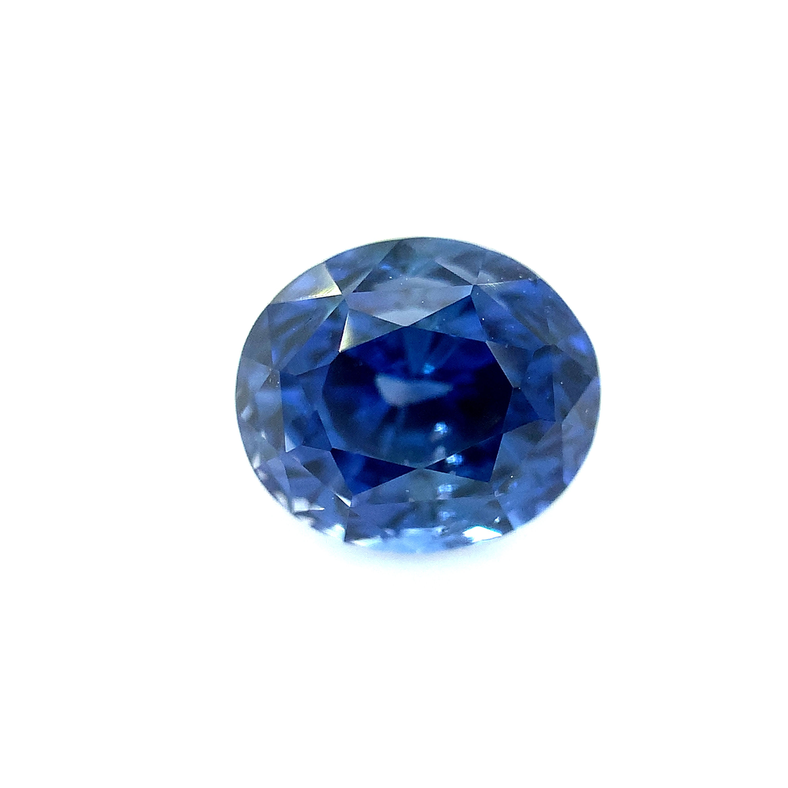 Blue Sapphire 2.43 cts. 7.5 x 6.6mm