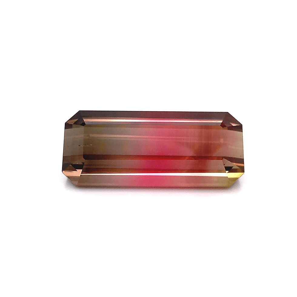 Thumbnail: Bi-Color Tourmaline 32.65 cts. 28.4 x 12.7mm