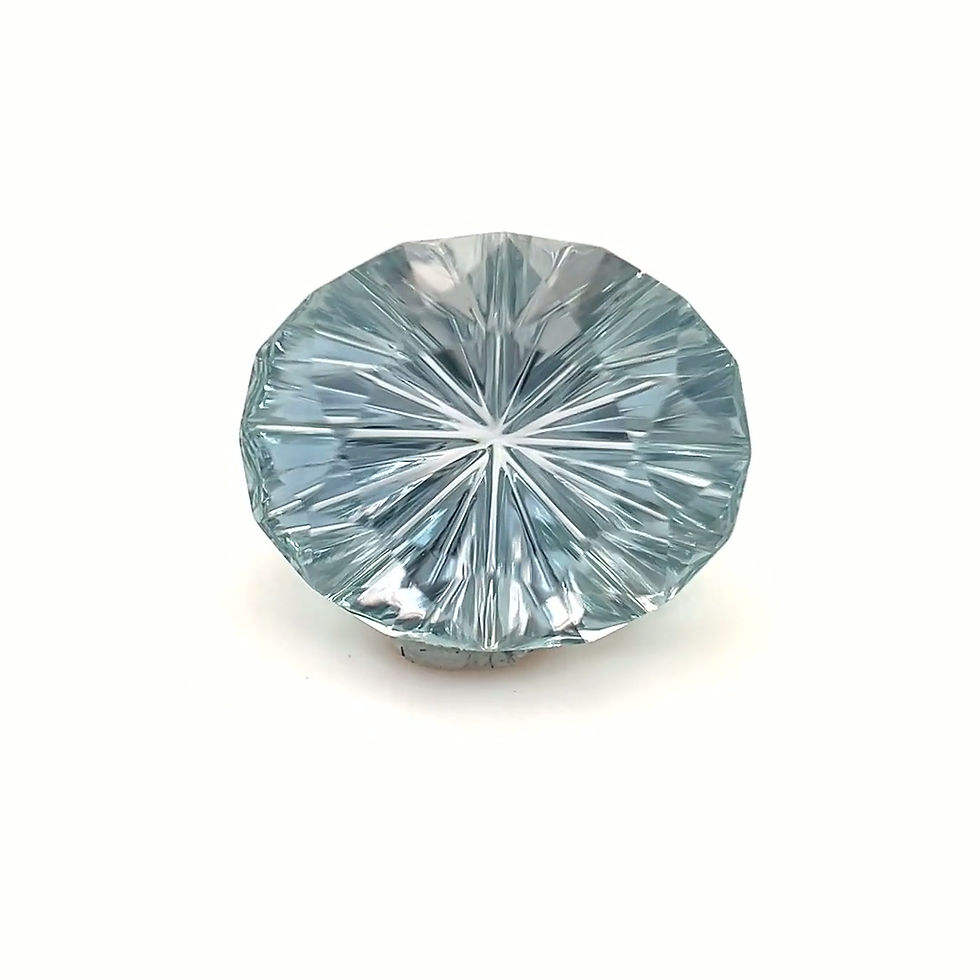 Thumbnail: Icy Teal Montana Sapphire 2.82 cts. 9.2 x 7.6mm, oval