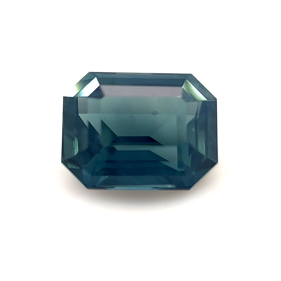 Thumbnail: Teal Sapphire 2.03 cts. 7.7 x 5.8mm, emerald