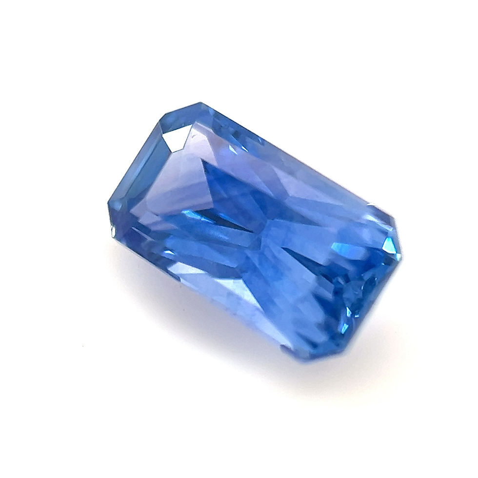 Thumbnail: Blue Sapphire 1.46 cts. 8.1 x 4.5mm, emerald, radiant