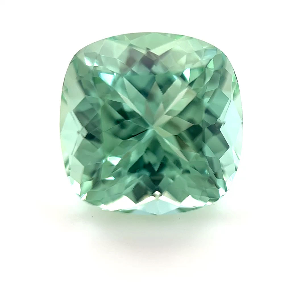 Mint Green Tourmaline 3.79 cts. 9.1 x 9.1mm, cushion