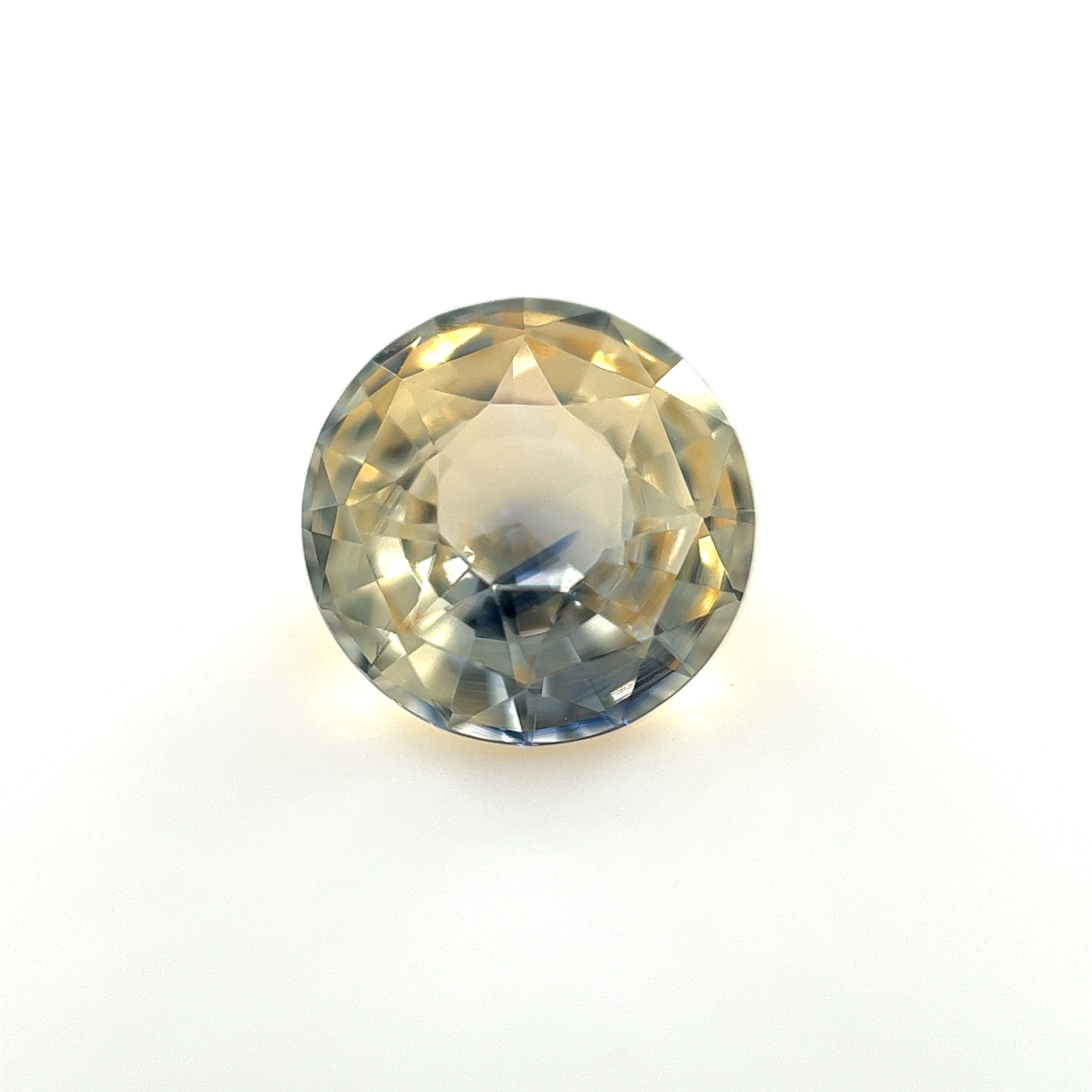 Bi-Color Yellow/Blue Sapphire 1.59 cts. 7.1 x 7.1mm, round