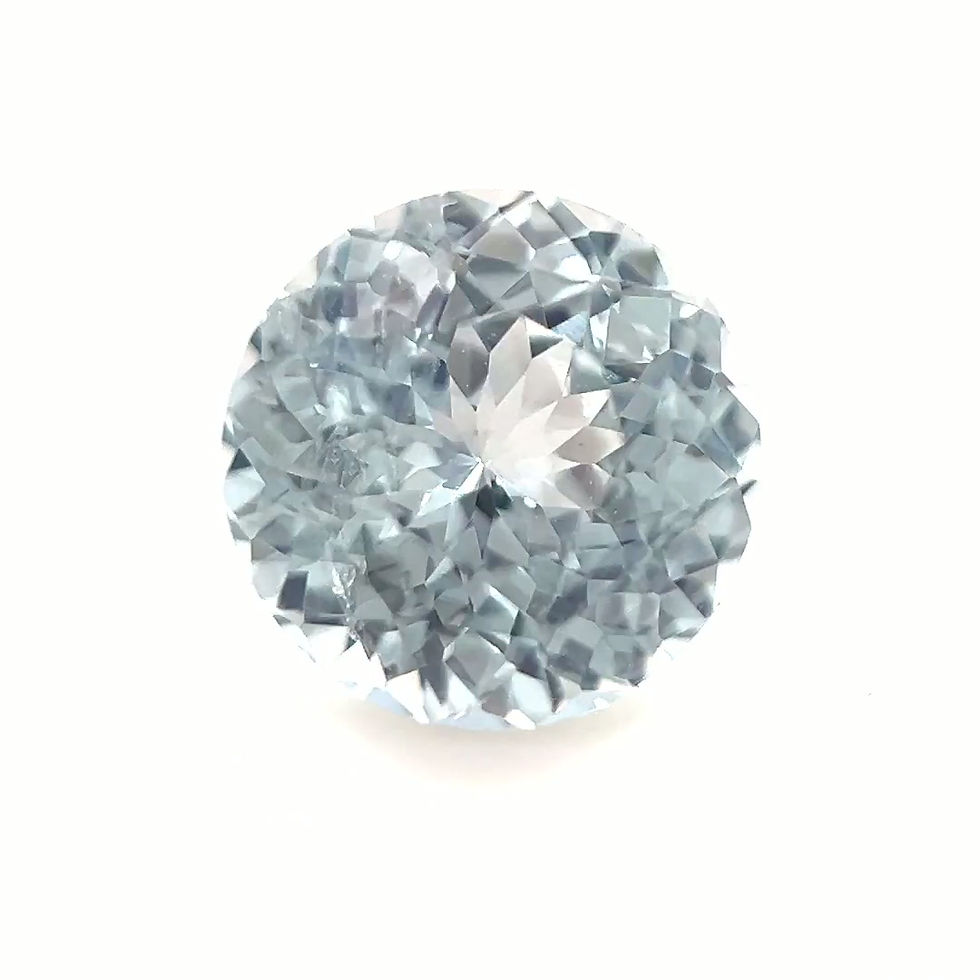 Thumbnail: Icy Blue Sapphire 3.01 cts. 8.4 x 8.4mm, round