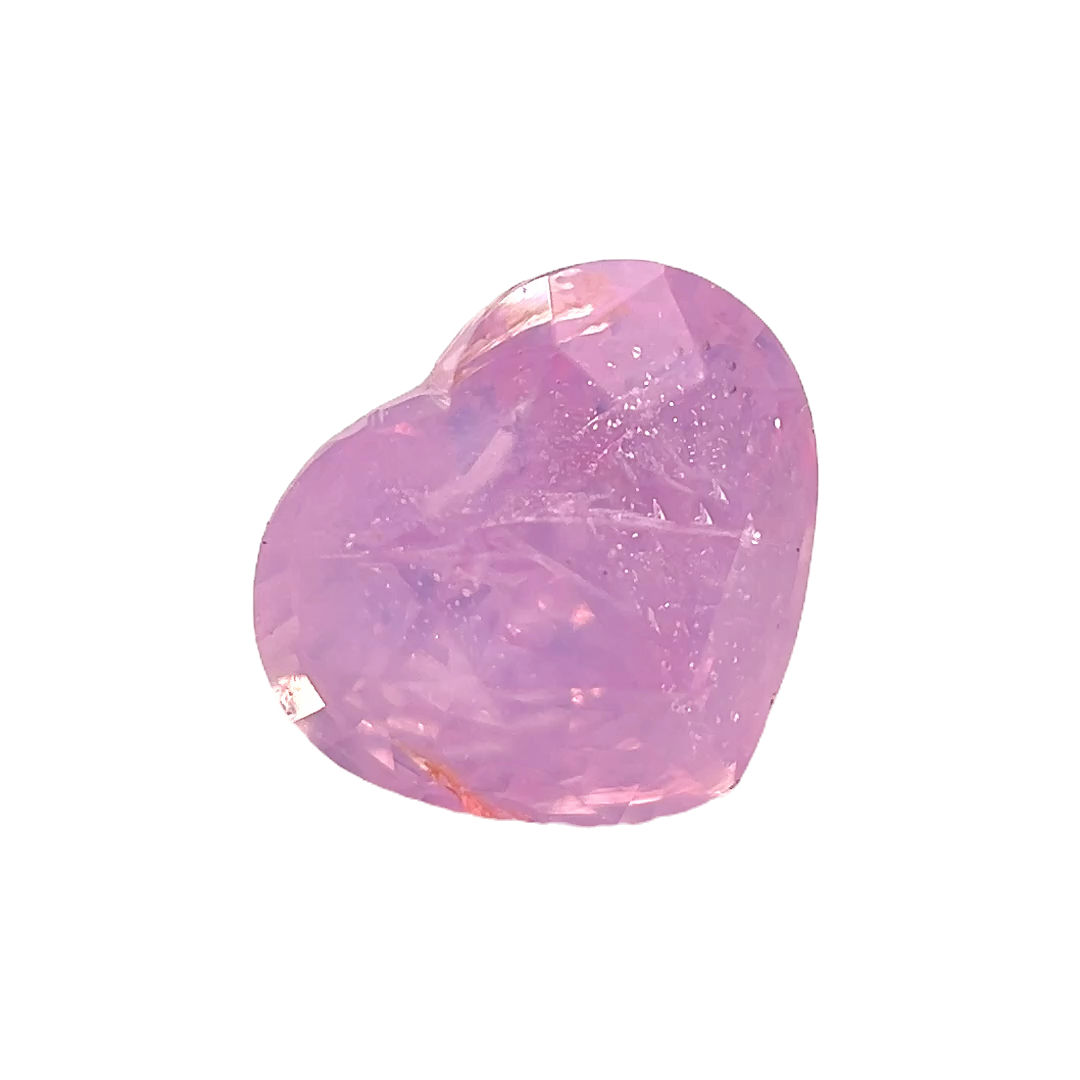Pink Opalescent Sapphire 1.31 cts. 6.6 x 5.8mm, heart