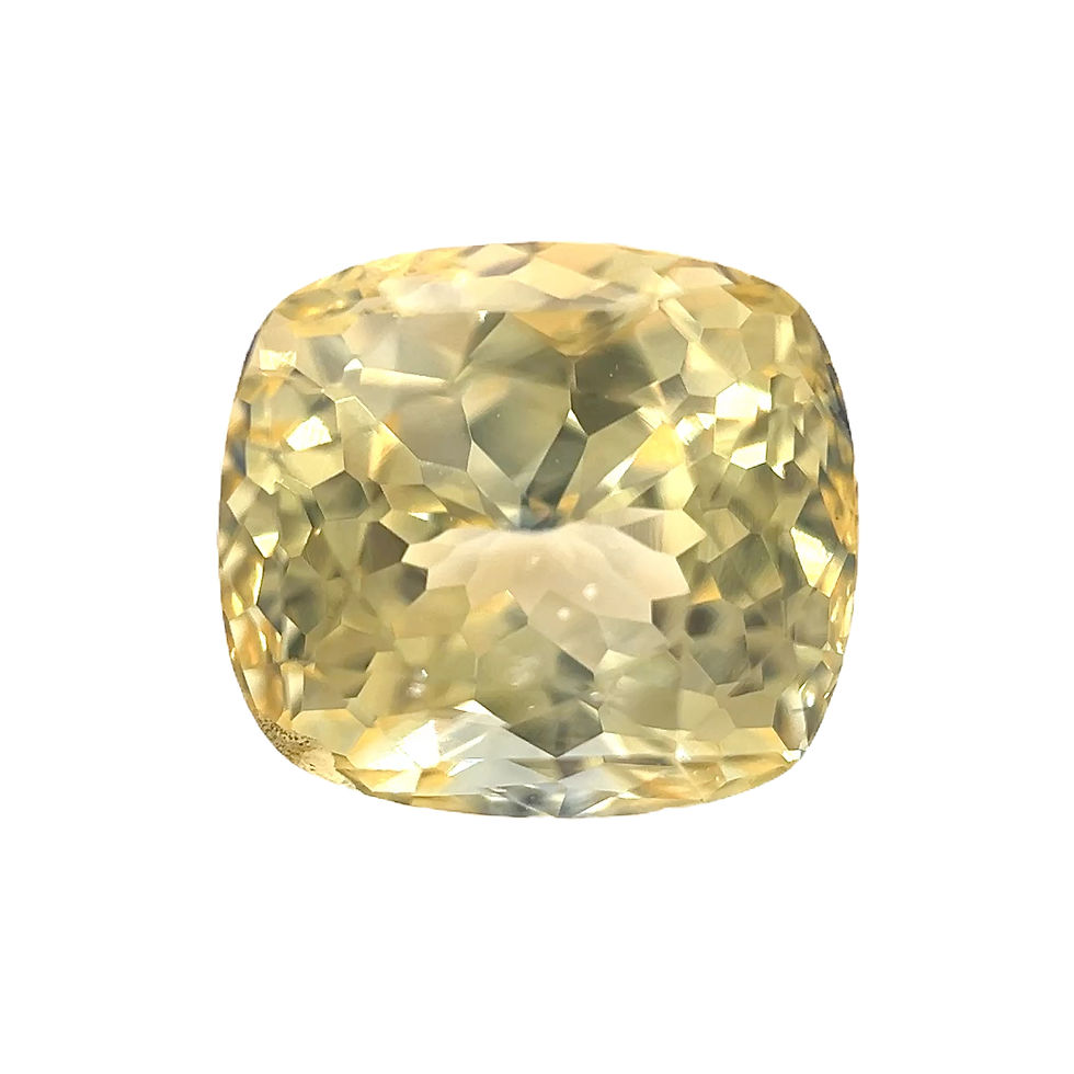 Thumbnail: Yellow Sapphire 6.37 cts. 10.3 x 9.4mm, cushion