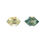 Thumbnail: Pair Montana Teal/Yellow Sapphire 1.97 cts. 8.0 x 5.0mm, hex. pr.