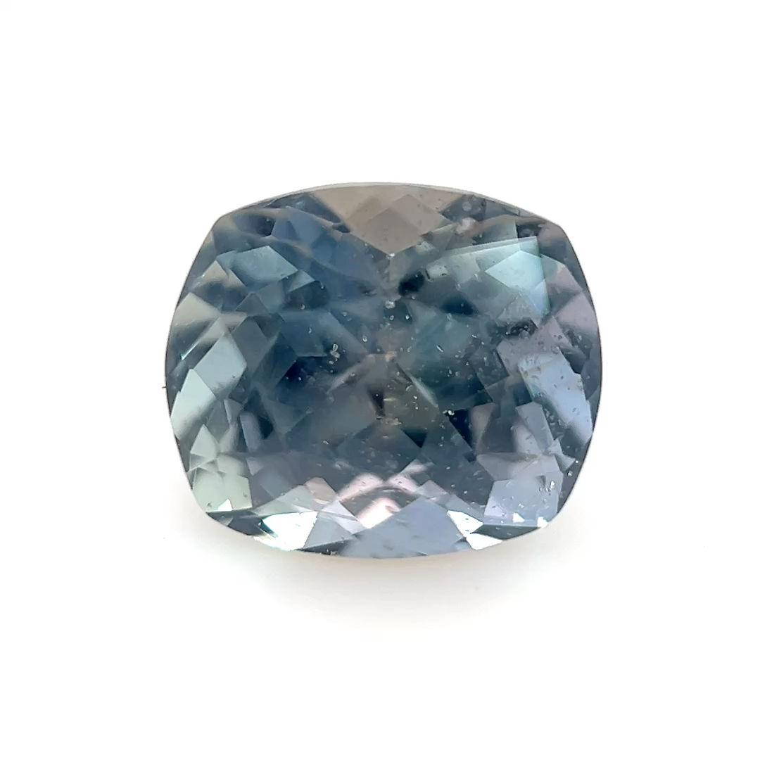 Gray/Blue/Yellow Color-Change Sapphire 1.92 cts. 7.1 x 6.1mm, cushion