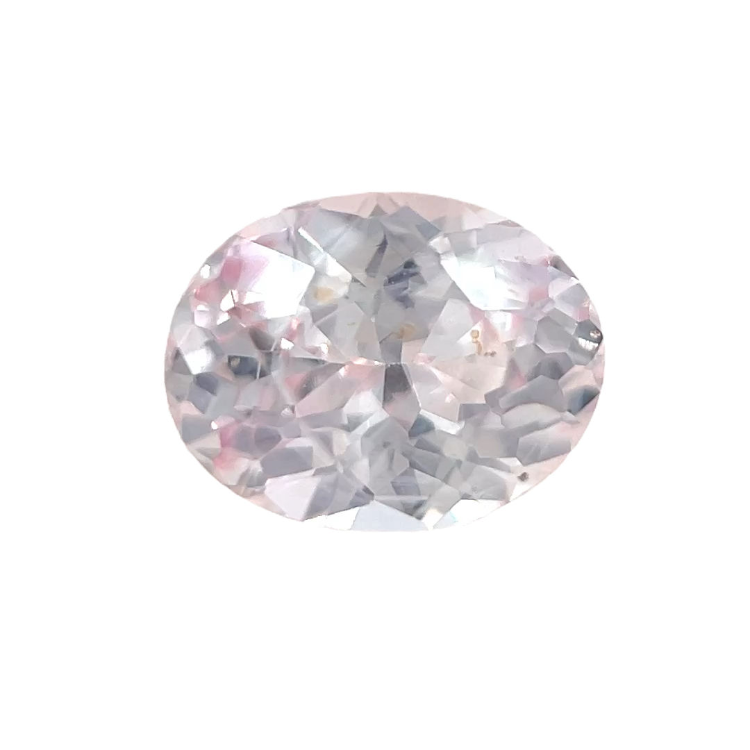 Peach/Purple Sapphire 1.25 cts. 7.2 x 5.6mm, oval