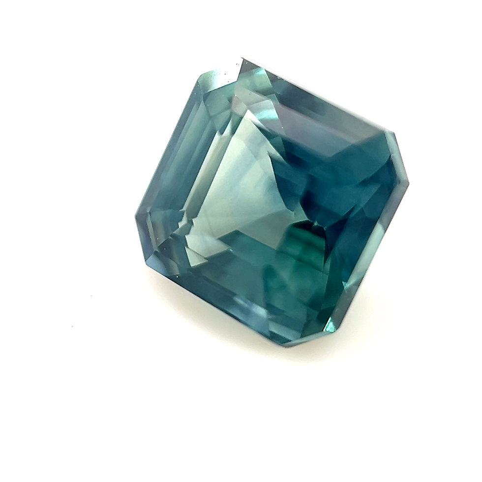 Thumbnail: Teal Sapphire 2.59 cts. 7.0 x 6.7mm, emerald