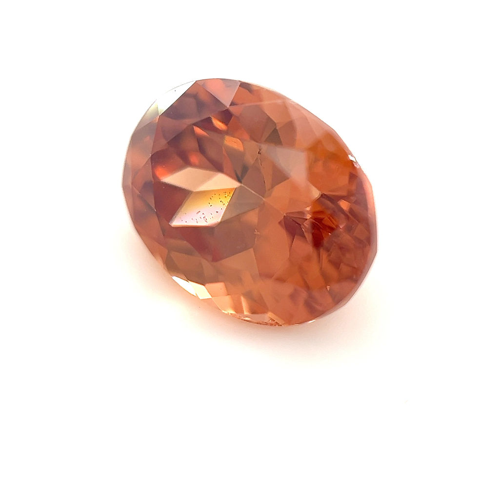 Thumbnail: Orange/Brown Zircon 3.19 cts. 9.0 x 7.0mm, oval