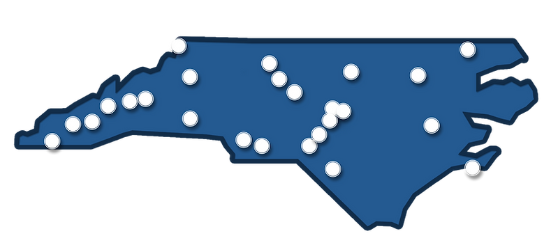 North Carolina map