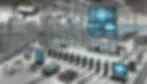 DALL·E 2024-12-09 11.31.20 - A visually detailed industrial security system setup in a pro