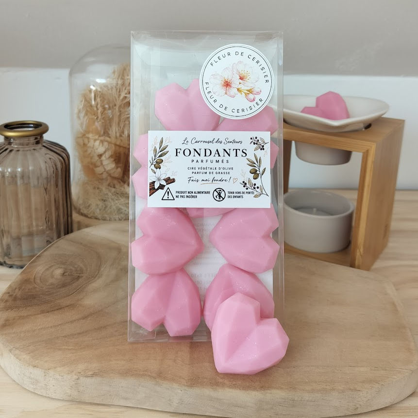 Fondants parfumés artisanaux senteur fleur de cerisier