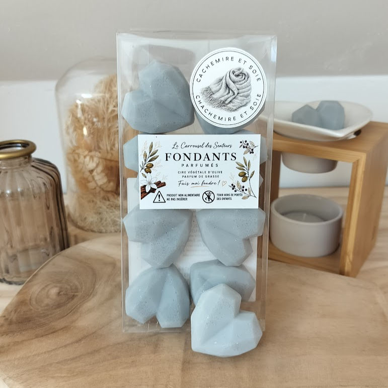 Fondants parfumés artisanaux senteur cachemire et soie
