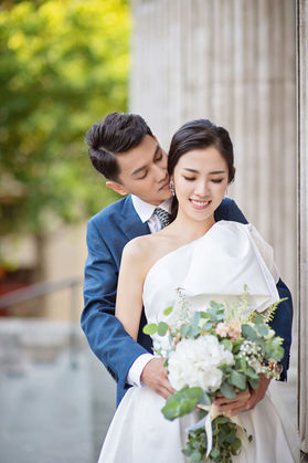 pre wedding photoshoot London Hong Kong couple close up romantic portrait soft natural light
