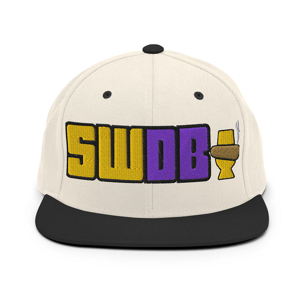 Thumbnail: SWBD Purple & Gold Initials Snapback Hat