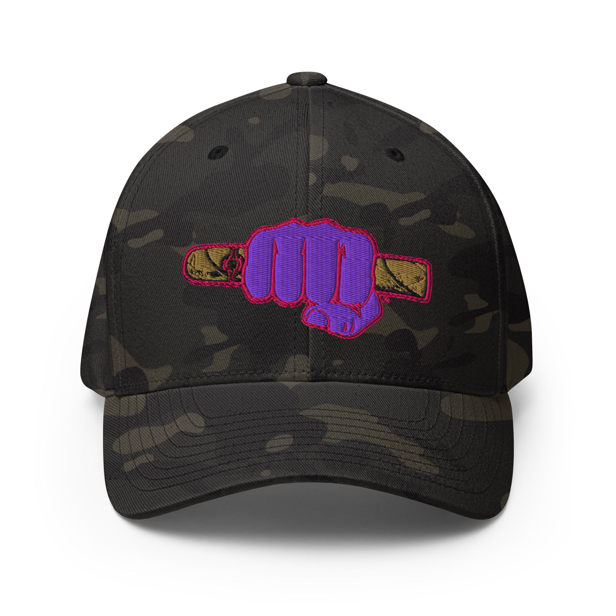 SWDB Purple Cigar Fist Structured Cap