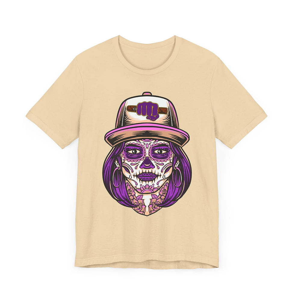 Thumbnail: SWDB Purple Sugar Skull Tee