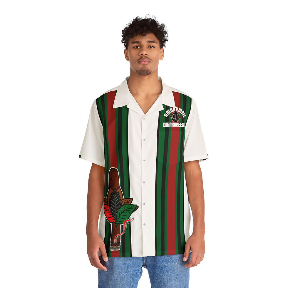 Thumbnail: SWDB RBG Leaf White Hawaiian Shirt