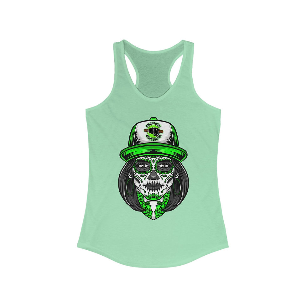 Thumbnail: SWDB Neon Sugar Skull Racerback Tank