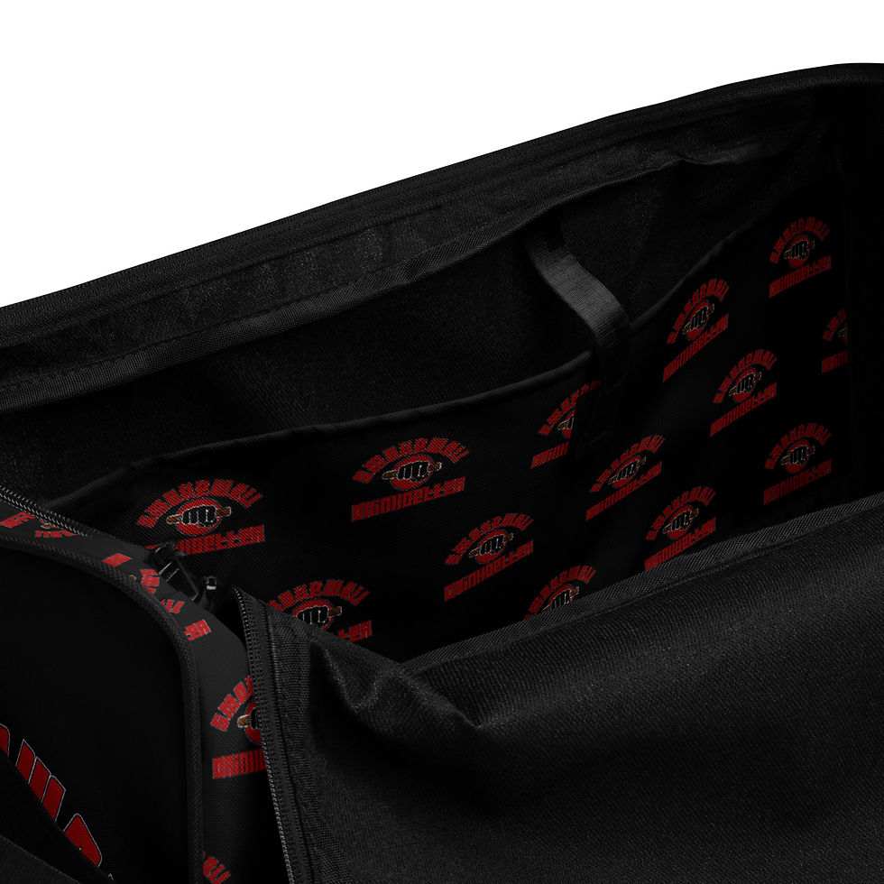Thumbnail: SWDB Red Sugar Skull Duffle Bag