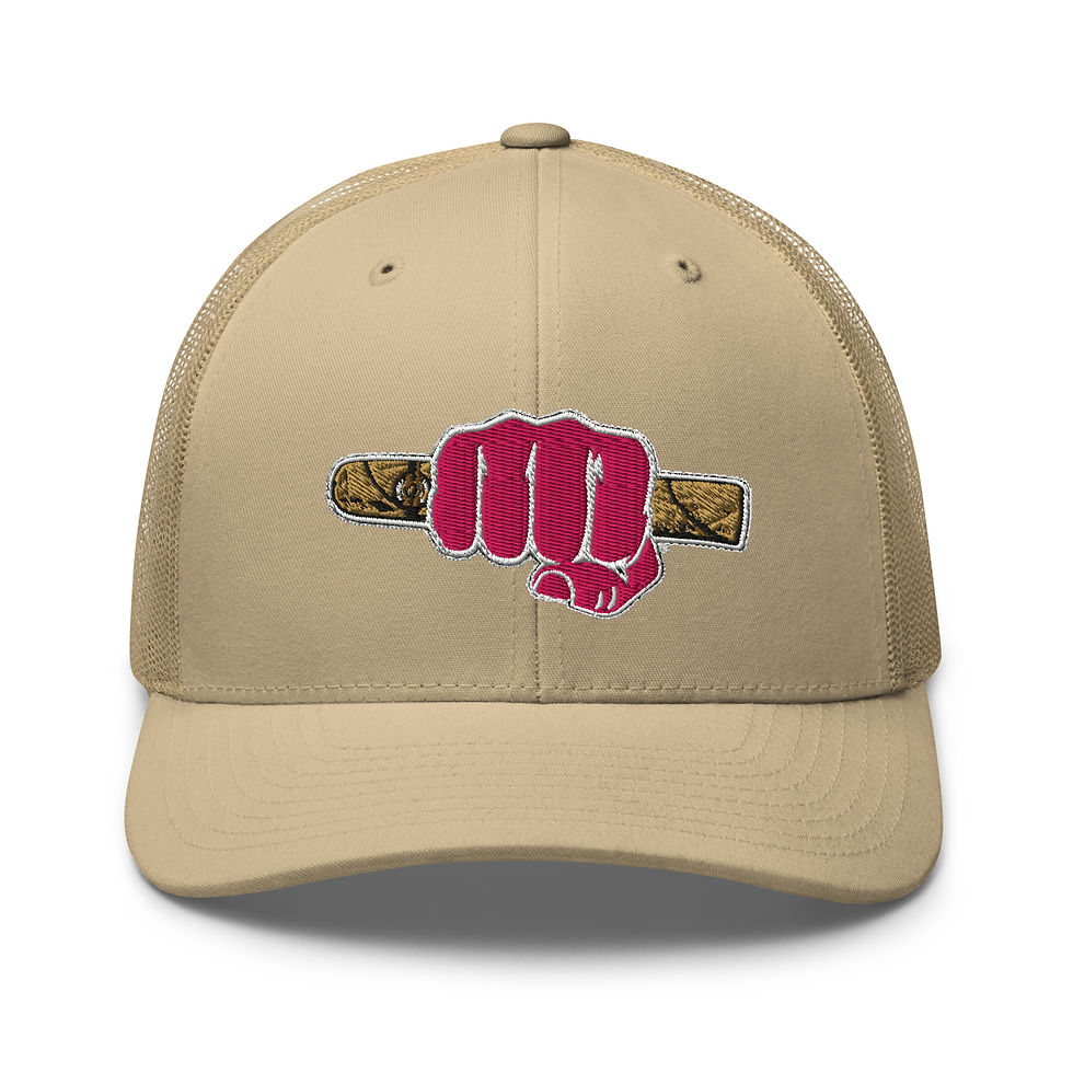 Thumbnail: SWDB Pink Cigar Fist Trucker Cap