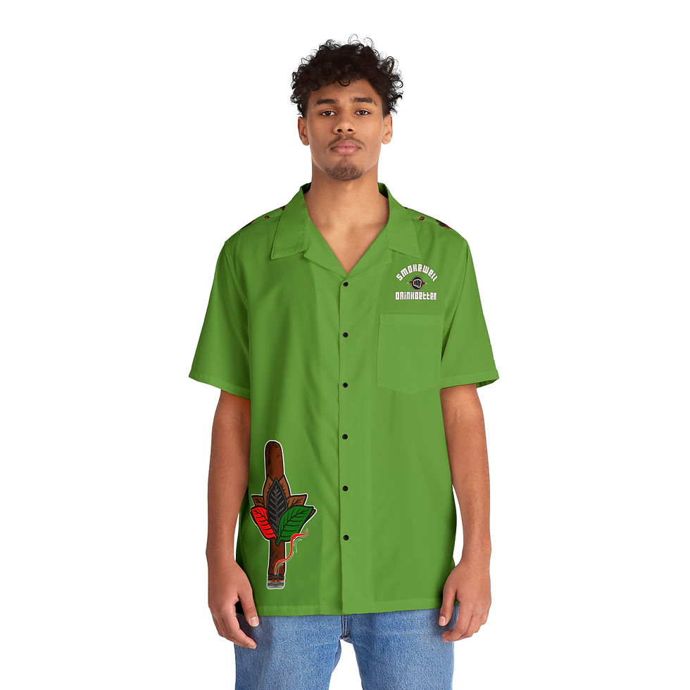 Thumbnail: SWDB RBG Leaf Green Hawaiian Shirt