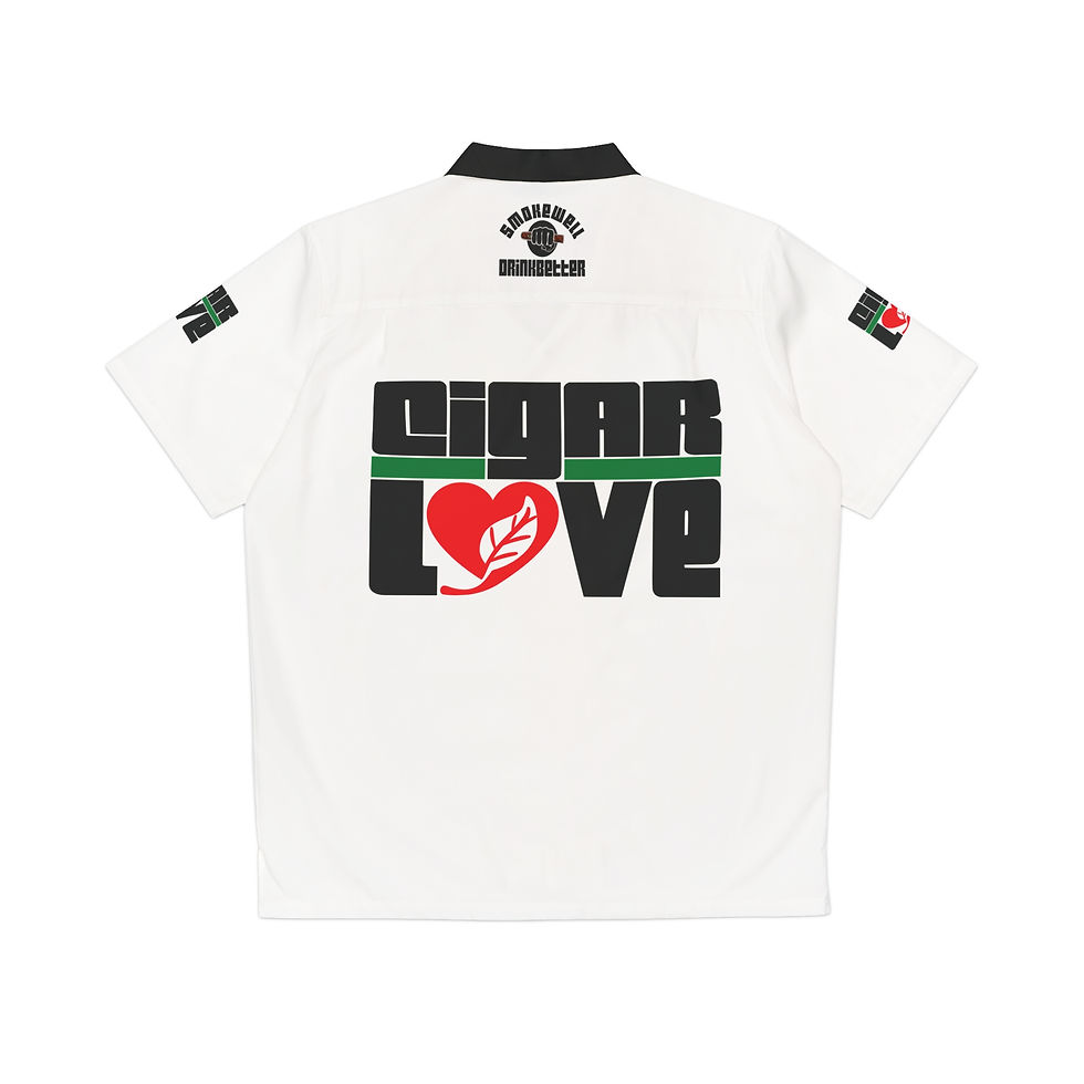 Thumbnail: SWDB Cigar Love White Hawaiian Shirt