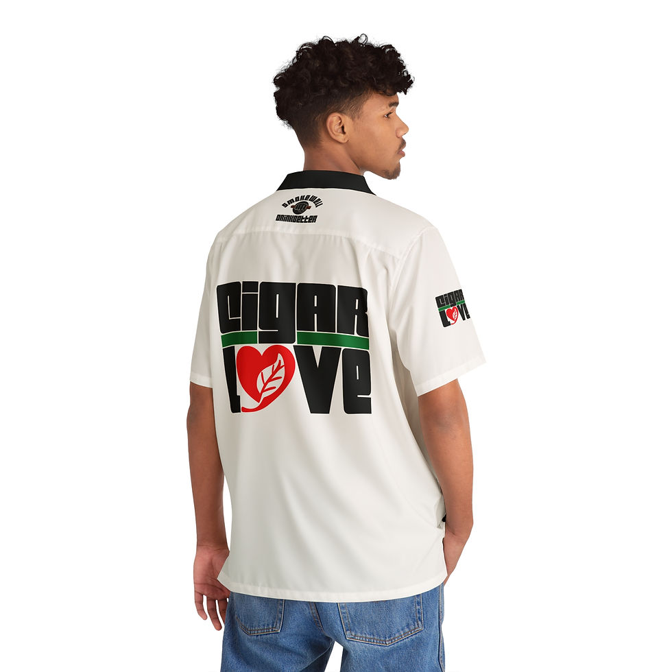 Thumbnail: SWDB Cigar Love White Hawaiian Shirt