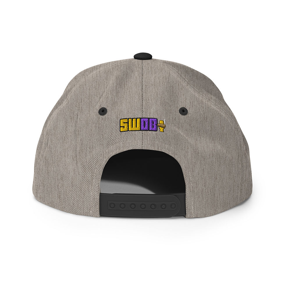 Thumbnail: SWBD Purple & Gold Initials Snapback Hat