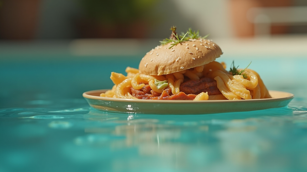 Vue en plongée d’une assiette colorée et équilibrée, adaptée aux besoins hormonaux